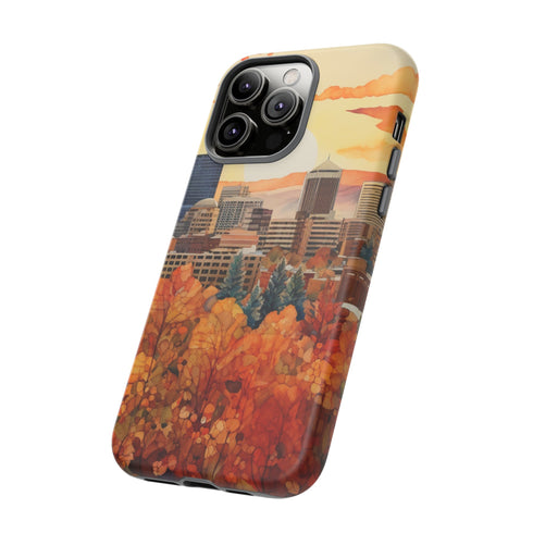 An Urban Autumn Overlook - Impact Resistant Phone Case